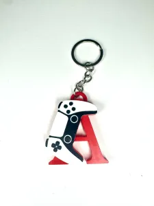 Chaveiro Letra Personalizada Gamer Controle PS5