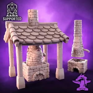 Ore Smelter | 32mm Tabletop Blacksmith Bloom Smelter
