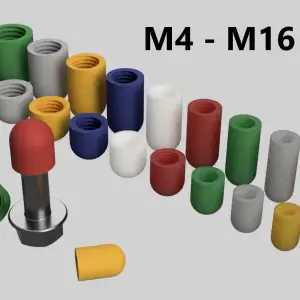 Screw End Cap / Thread Protector M4 - M16 (metric)