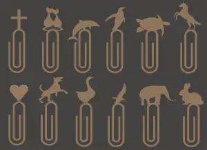 animal paperclips