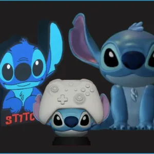 STITCH 3 in1 – Lightbox + Controller Holder + Action Figure