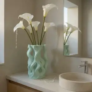 Waveform Planter with Flowing