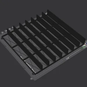 Die-cast models wall mounted shelf for 24 cars (1/62, 1/64)