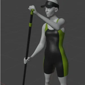 Woman With Paddle