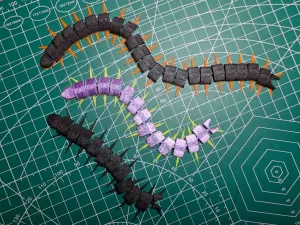 Simple Articulated Centipede (4, 8, 12, 15, and 20 Segments)