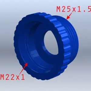 Faucet Female Thread M22x1 and M25x1.5 Adaptor