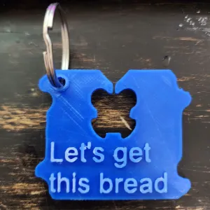 Bread Clip Keychain – “Let’s Get This Bread”