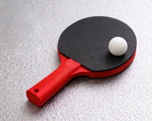 Table Tennis Racket Keychain | Multicolor