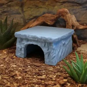 Terrarium Hide Cave and Basking Platform