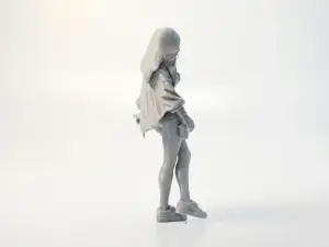 Elegant Female Figurine Modern Sculpture 3D Printable