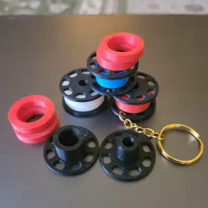 Mini Filament Spool Keychain
