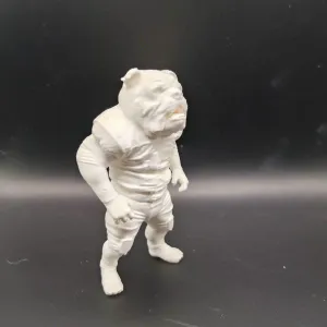 Football buldog player - solid model