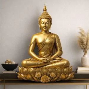 Buda com base flor de Lotus