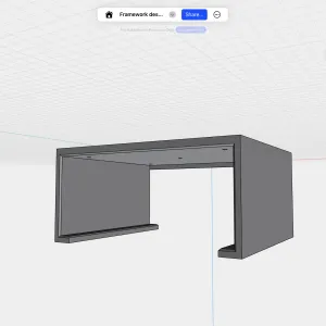 Framework desktop under desk mount