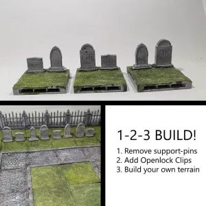 Graveyard til - grass with graves