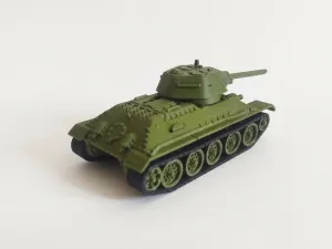 T34-76 tank model 1:72 scale