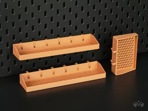 Skadis Shelf Tray - Asanoha Pegboard Organizer