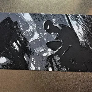 Hueforge Spiderman Black Wall Art