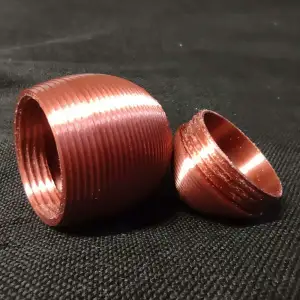Striped Easter Egg Hunt Secret Screw On Storage 4x4x5