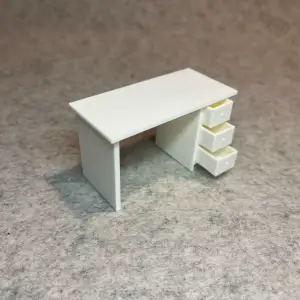 Dollhouse computer table desk for miniature house