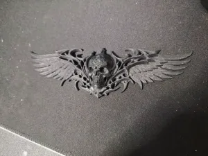 skull wings motocycle