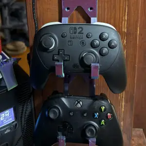 Wall mount controller/headphone holder