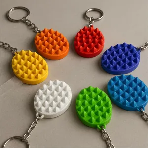 Stabby Stones Keychain, Spiky Keyring for Stress Relief