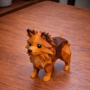 Low poly dog