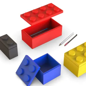 LEGO Organizer Set, 4 pcs Stackable Storage Container Block