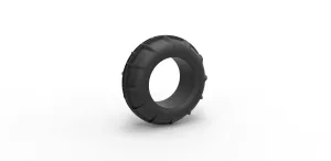 Dune buggy front tire 11 Scale 1:25