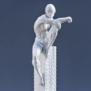 Diver Male Statuette