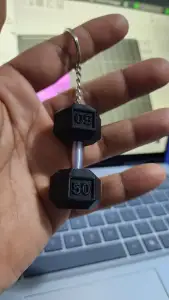 keychain dumbbell