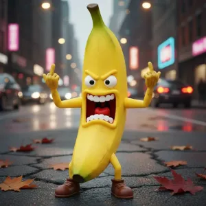 "Angry" Banana