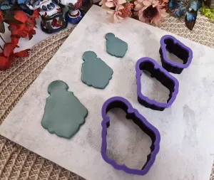 Elegant ovoid shaped cutters for polymer clay