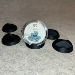 Display stand holder for 2oz silver Lunar III coin