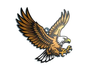 Bald Eagle, Loon, and Blue Jay Keychains (3-Pack)