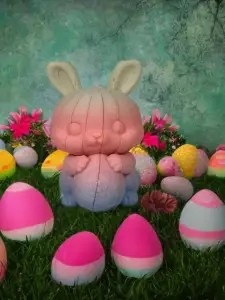 Cute Easter Bunny Slide Fidget