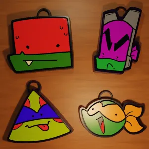 TMNT 2018 KEYCHAINS