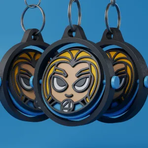 4 FANTASTIC KEYCHAIN - INVISIBLE WOMAN