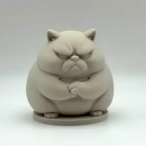 Grumpy Chonk Cat