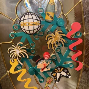New Years Lego Wreath