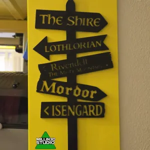 LOTR Lord of the Rings Road Signs Hobbit