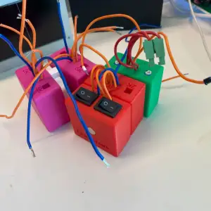 modular electronics box with din rail holder