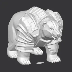 Armored polar bear