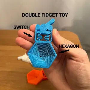 Double Fidget Toy – Switch & Hexagon