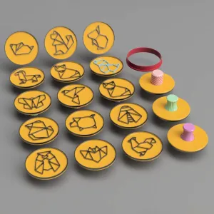 Origami Animals Cookie cutter and stamp