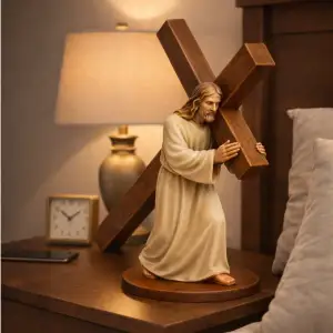 Jesus Carrying the Cross STL | Religious Statue STL
