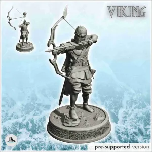 Viking archer shooting standing up (6) - scenery medieval mi