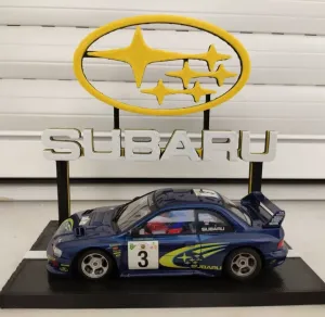 Subaru scalextric stand