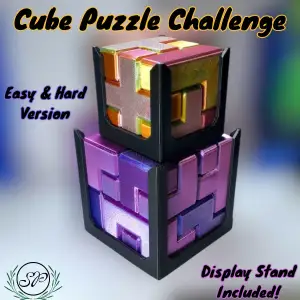 CUBE PUZZLE CHALLENGE (EASY & HARD)